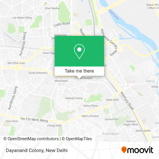 Dayanand Colony map