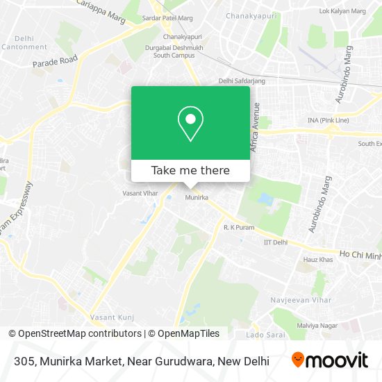 305, Munirka Market, Near Gurudwara map