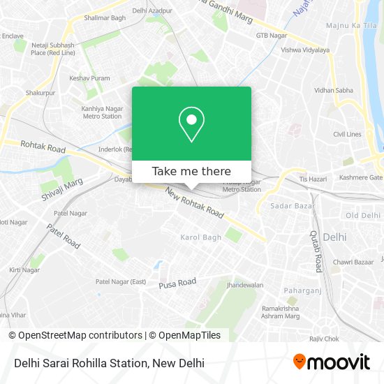 Delhi Sarai Rohilla Station map