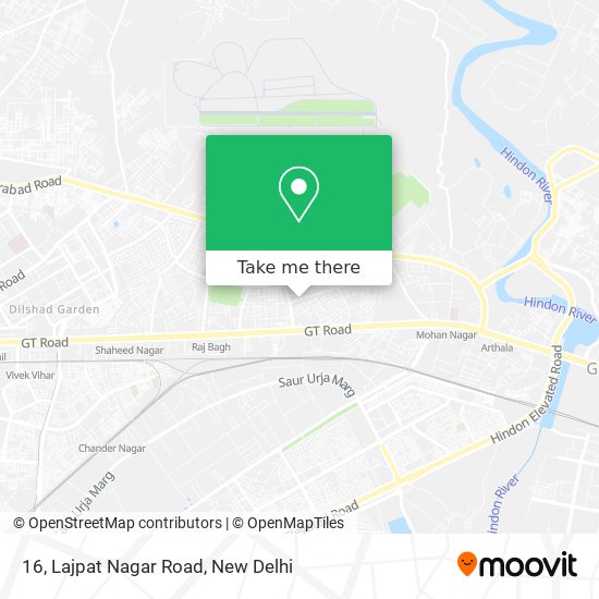 16, Lajpat Nagar Road map