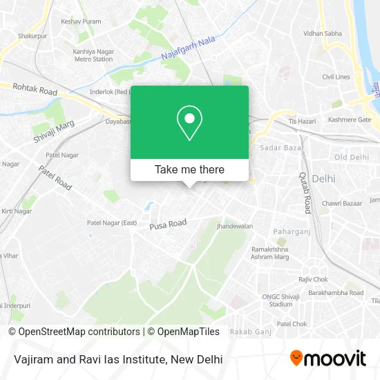 Vajiram and Ravi Ias Institute map
