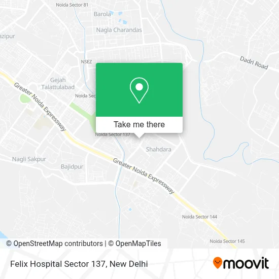 Felix Hospital Sector 137 map