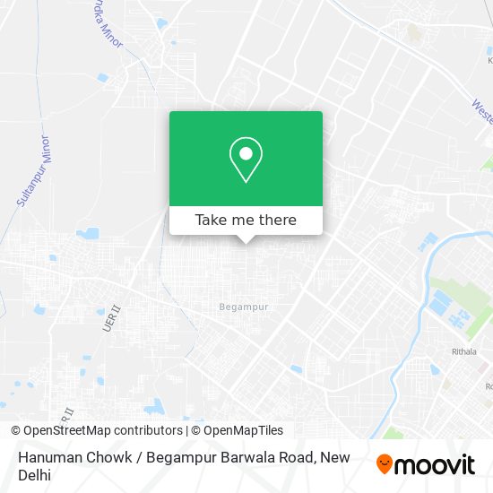 Hanuman Chowk / Begampur Barwala Road map