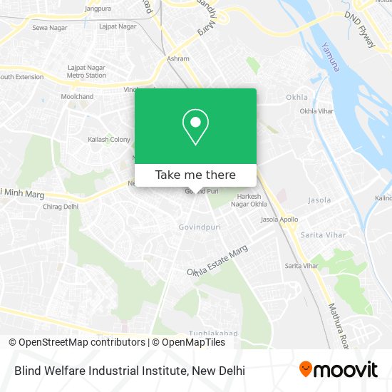 Blind Welfare Industrial Institute map