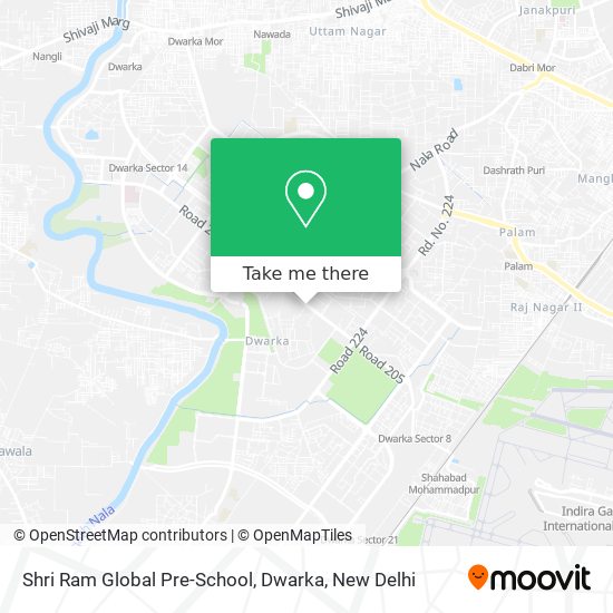 Shri Ram Global Pre-School, Dwarka map