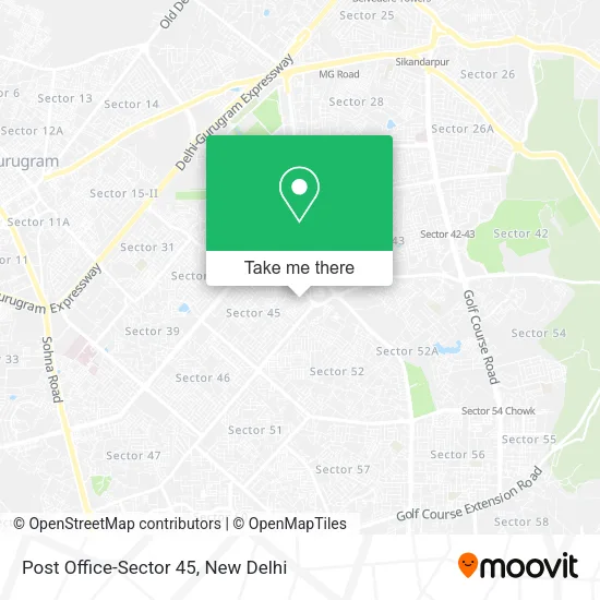 Post Office-Sector 45 map