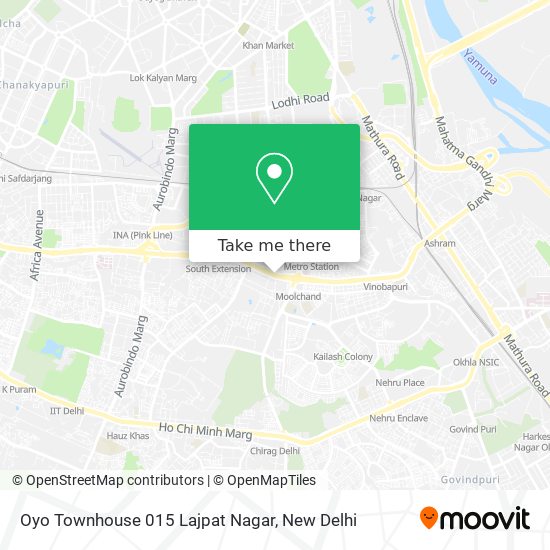 Oyo Townhouse 015 Lajpat Nagar map