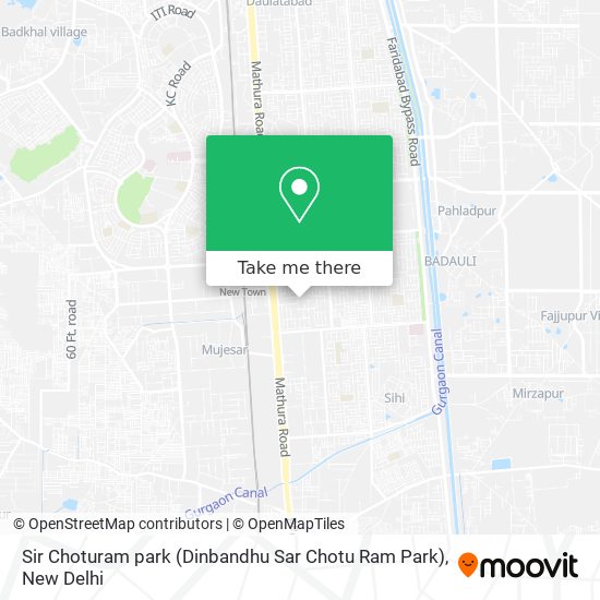 Sir Choturam park (Dinbandhu Sar Chotu Ram Park) map