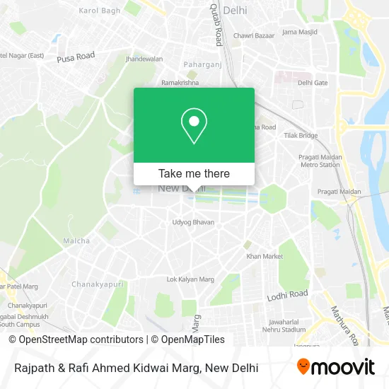 Rajpath & Rafi Ahmed Kidwai Marg map