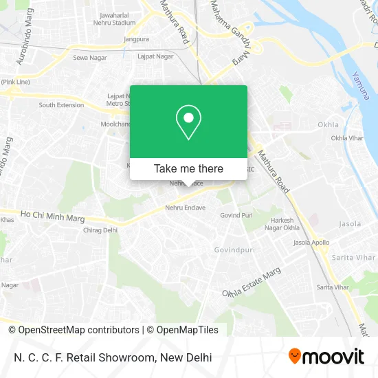 N. C. C. F. Retail Showroom map