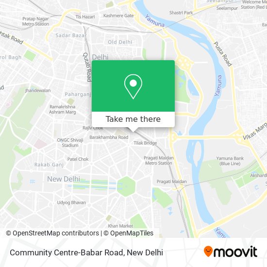 Community Centre-Babar Road map