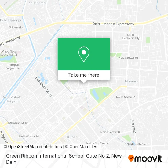 Green Ribbon International School-Gate No 2 map