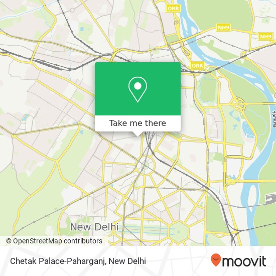 Chetak Palace-Paharganj map