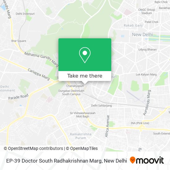 EP-39 Doctor South Radhakrishnan Marg map
