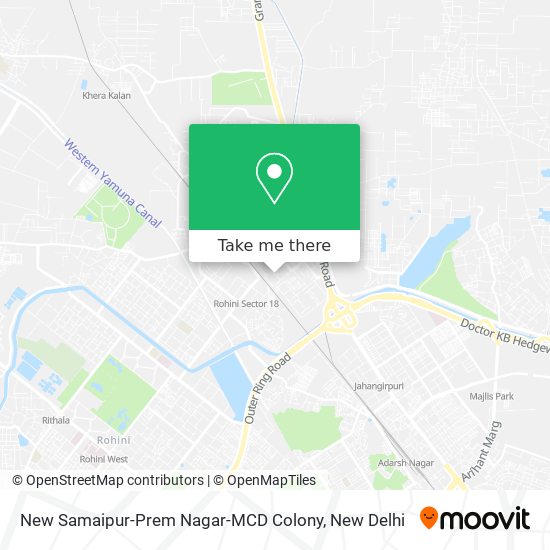New Samaipur-Prem Nagar-MCD Colony map
