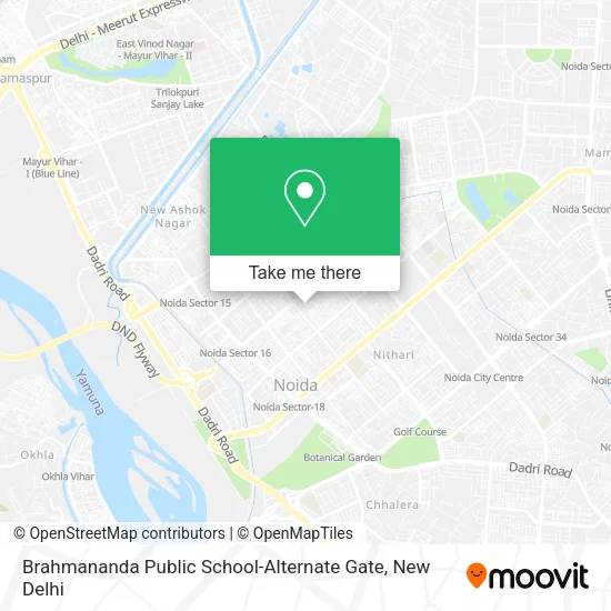 Brahmananda Public School-Alternate Gate map