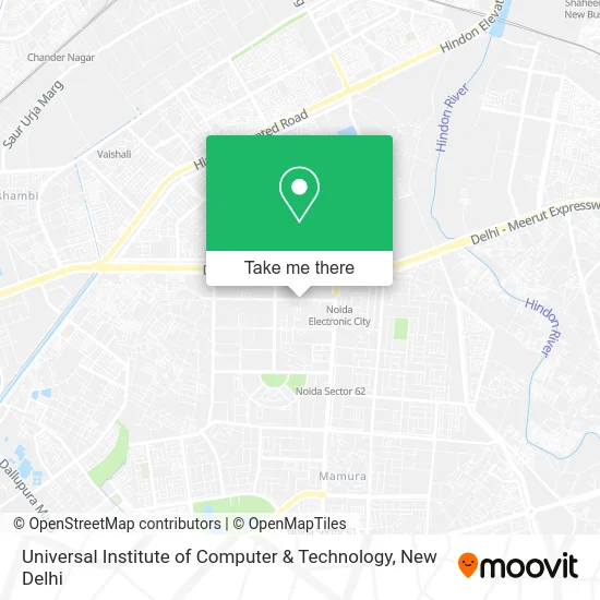 Universal Institute of Computer & Technology map
