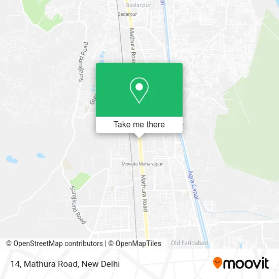 14, Mathura Road map