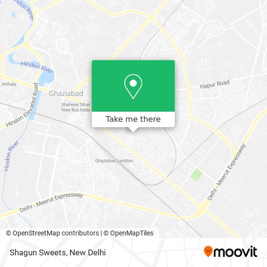 Shagun Sweets map