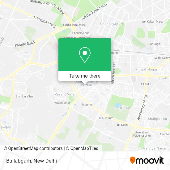 How to Get to Ballabgarh in Delhi by Bus, Metro or Train?