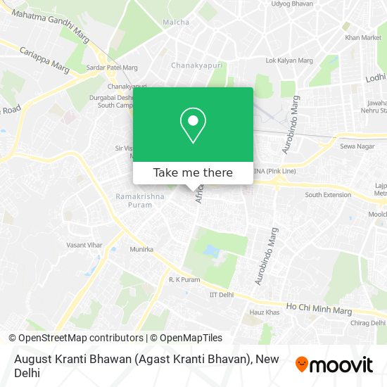 August Kranti Bhawan (Agast Kranti Bhavan) map