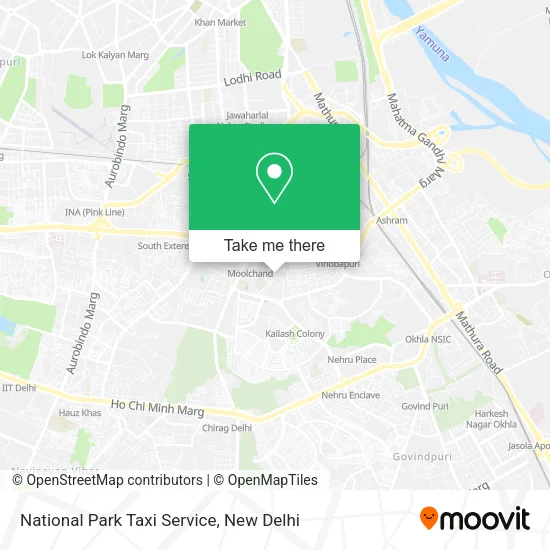 National Park Taxi Service map