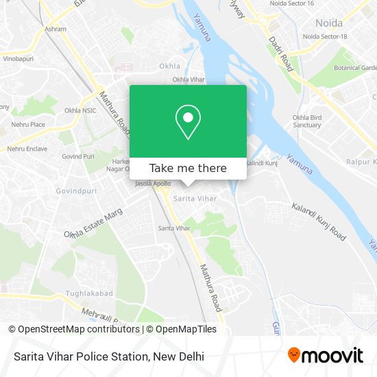 Sarita Vihar Police Station map