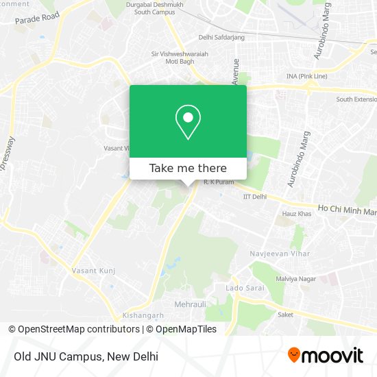 Old JNU Campus map