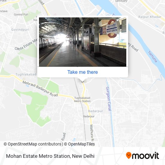 Mohan Estate Metro Station map