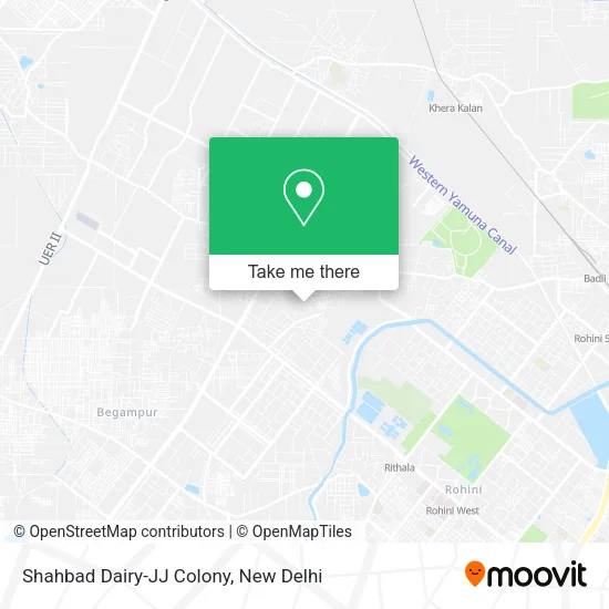 Shahbad Dairy-JJ Colony map