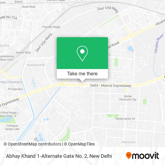 Abhay Khand 1-Alternate Gate No. 2 map
