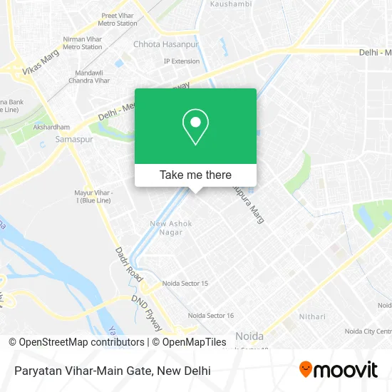 Paryatan Vihar-Main Gate map