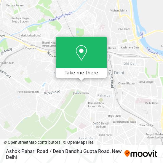 Ashok Pahari Road / Desh Bandhu Gupta Road map