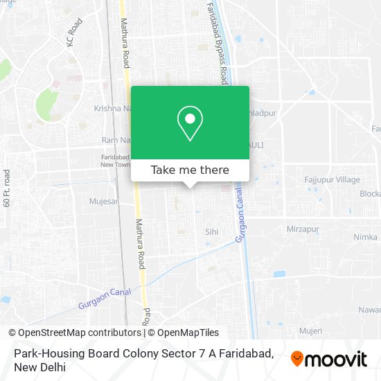 Park-Housing Board Colony Sector 7 A Faridabad map