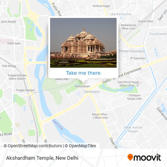 Akshardham Temple map