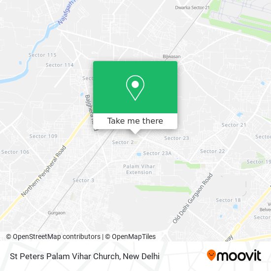 St Peters Palam Vihar Church map