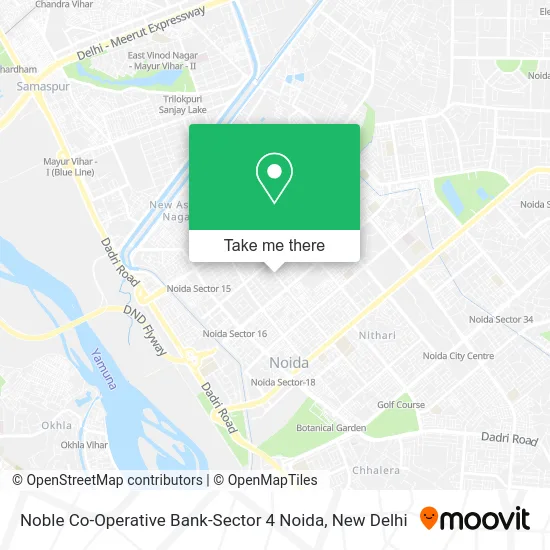 Noble Co-Operative Bank-Sector 4 Noida map