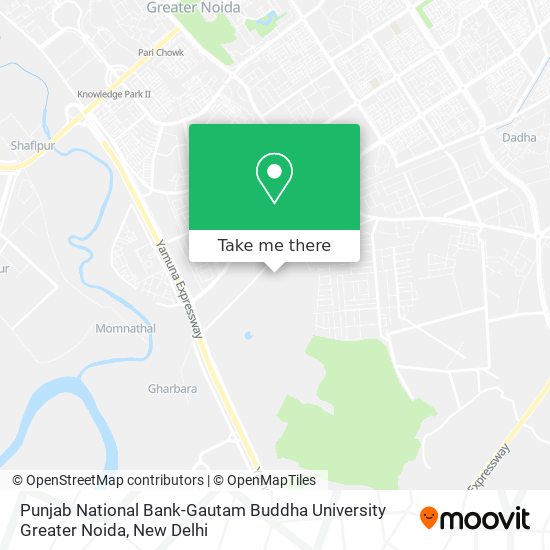 Punjab National Bank-Gautam Buddha University Greater Noida map