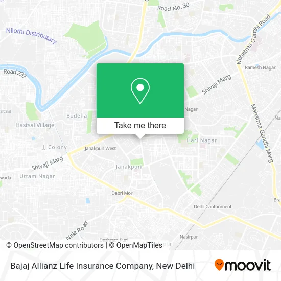 Bajaj Allianz Life Insurance Company map