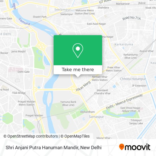 Shri Anjani Putra Hanuman Mandir map