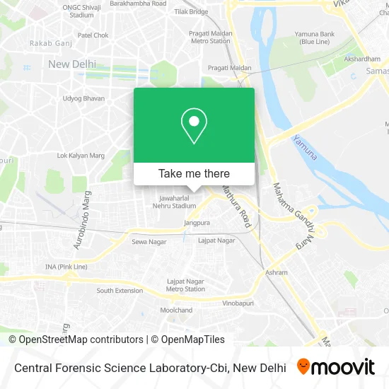 Central Forensic Science Laboratory-Cbi map