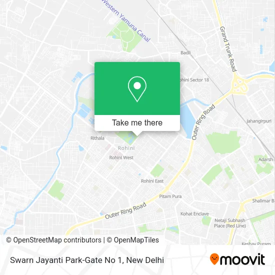 Swarn Jayanti Park-Gate No 1 map