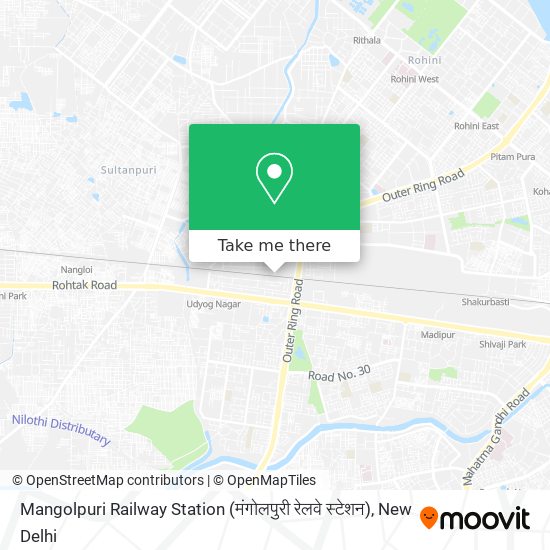 Mangolpuri Railway Station (मंगोलपुरी रेलवे स्टेशन) map