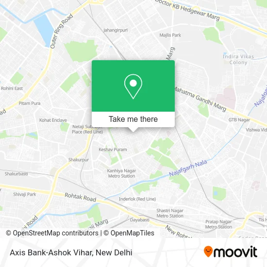 Axis Bank-Ashok Vihar map
