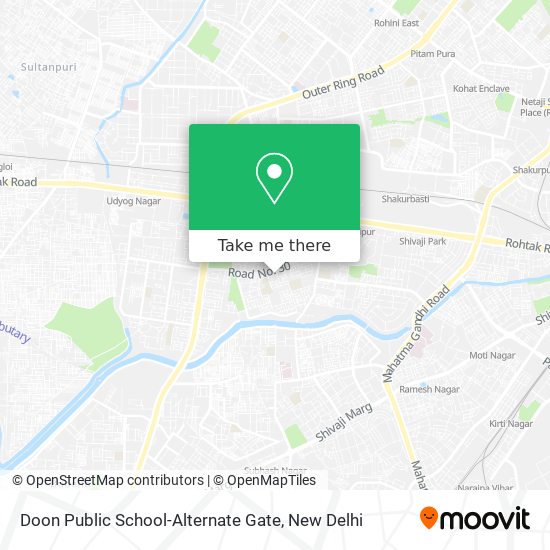 Doon Public School-Alternate Gate map
