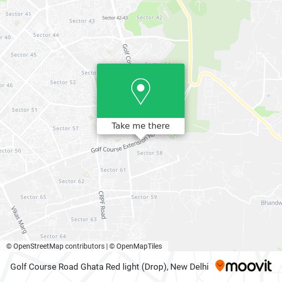 Golf Course Road Ghata Red light (Drop) map