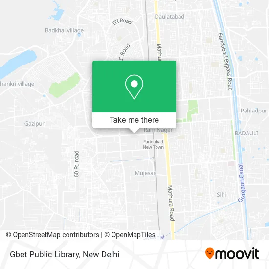 Gbet Public Library map