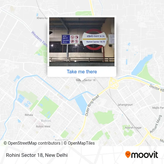 Rohini Sector 18 map