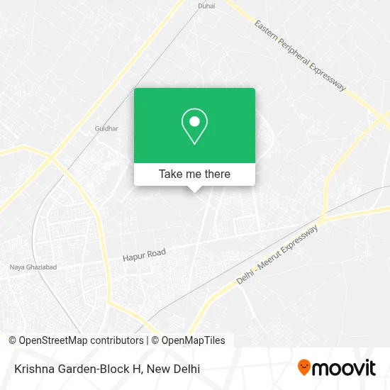 Krishna Garden-Block H map
