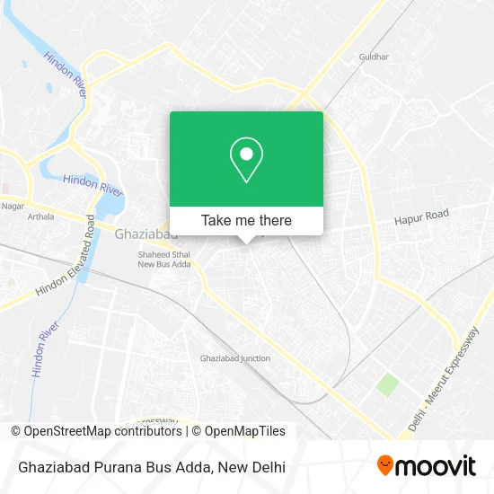 Ghaziabad Purana Bus Adda map